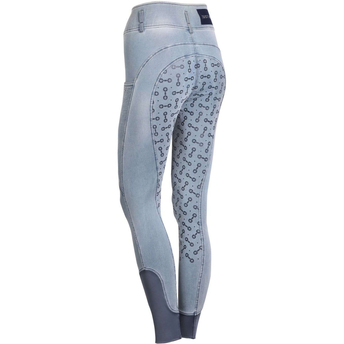 Harry's Horse Pantalón de Equitación Just Ride Retro Full Grip Azul claro