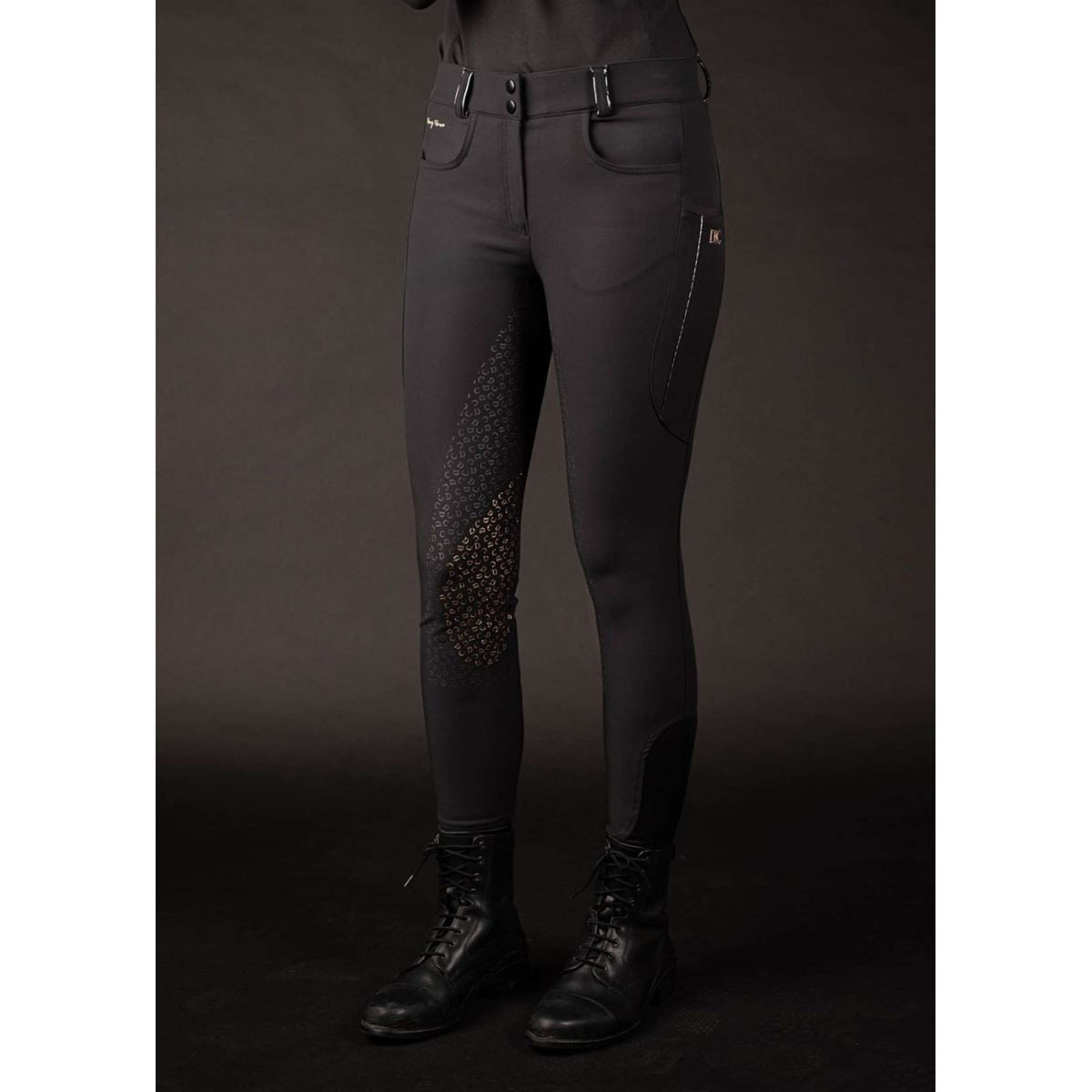 Harry's Horse Pantalón de Equitación Denici Cavalli Stardust Full Grip Negro