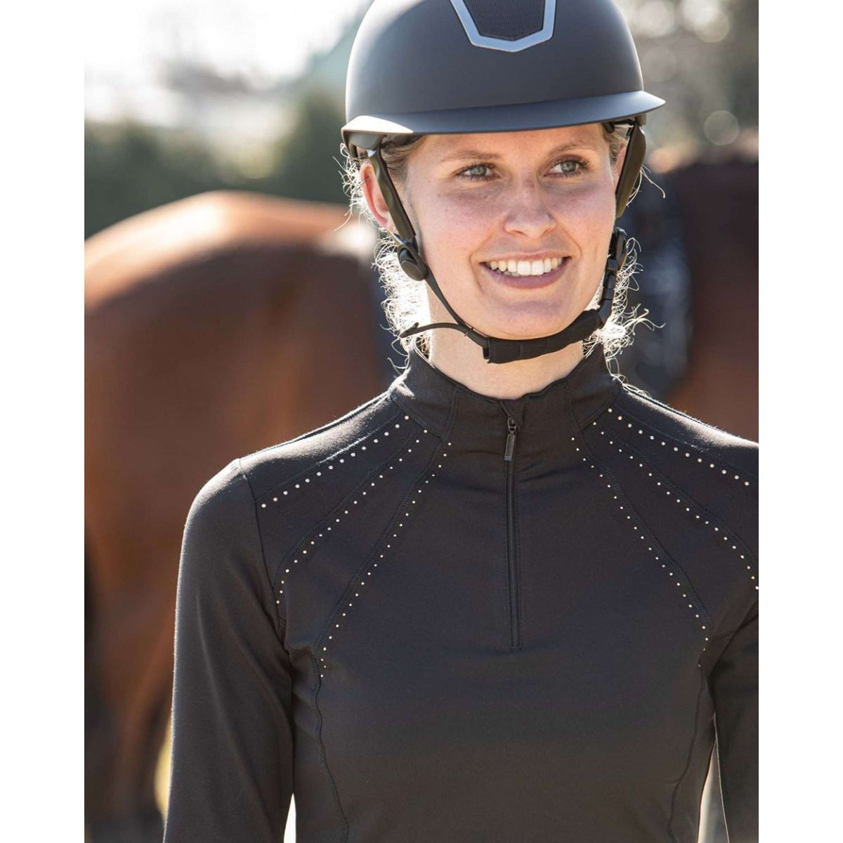 Harry's Horse Shirt Denici Cavalli Stardust Crystal Negro