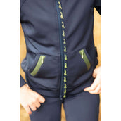 Harry's Horse Sudadera con capucha y cremallera STOUT! Lime Navy