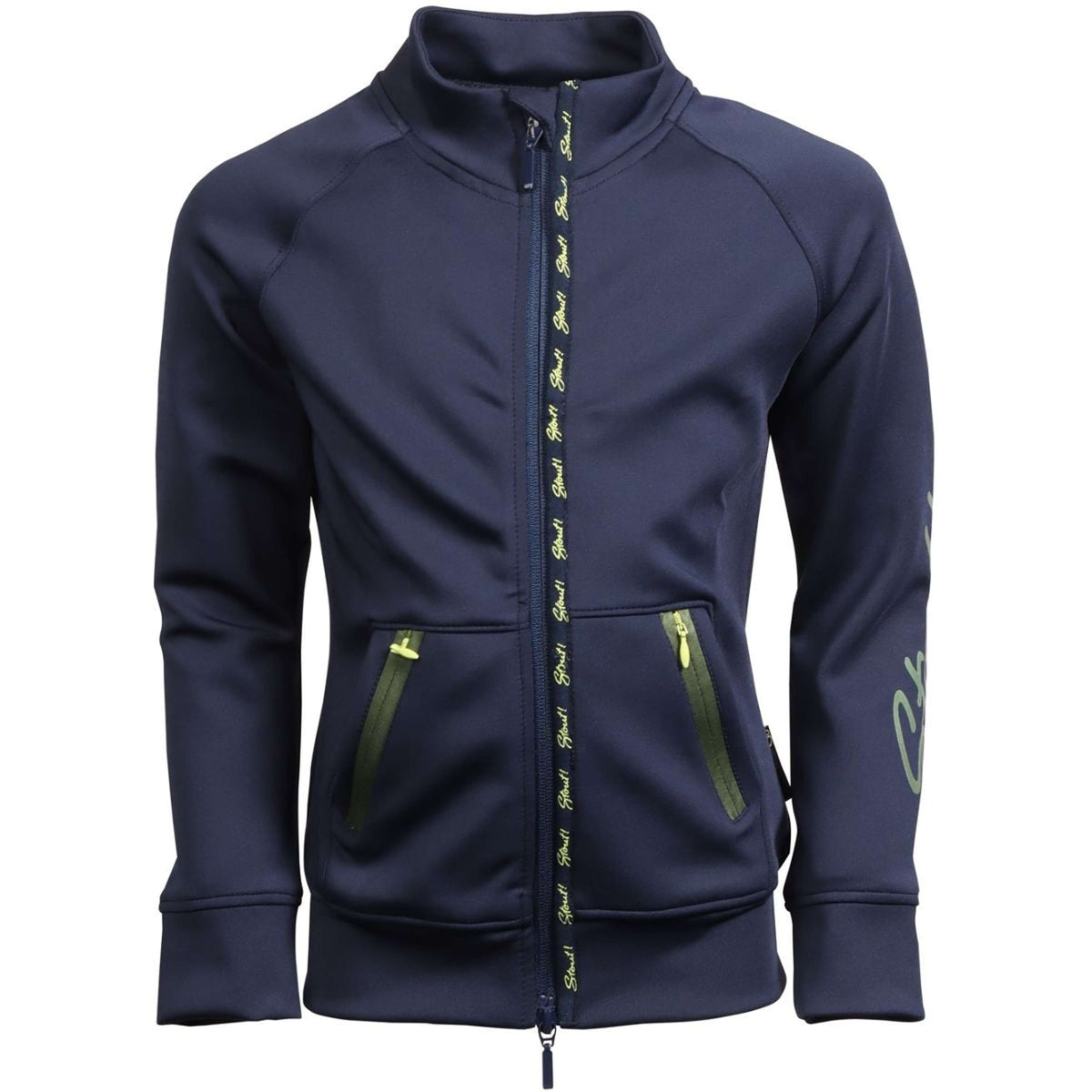 Harry's Horse Sudadera con capucha y cremallera STOUT! Lime Navy