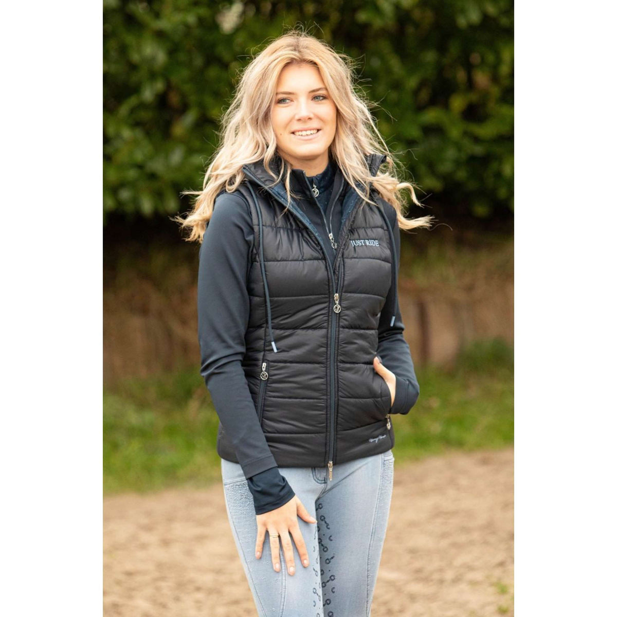 Harry's Horse Chaleco Just Ride Retro Navy