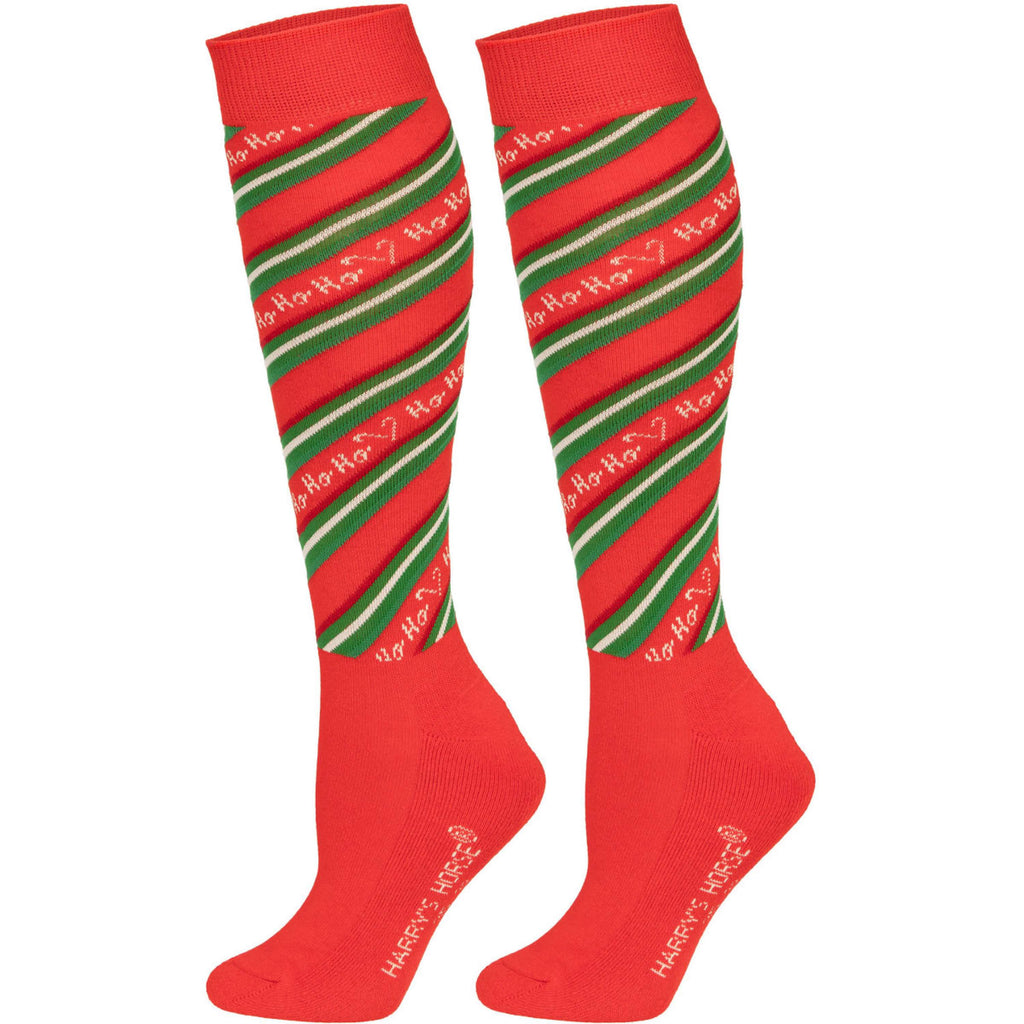 Harry's Horse Calcetines de Equitación Christmas '26 Rojo