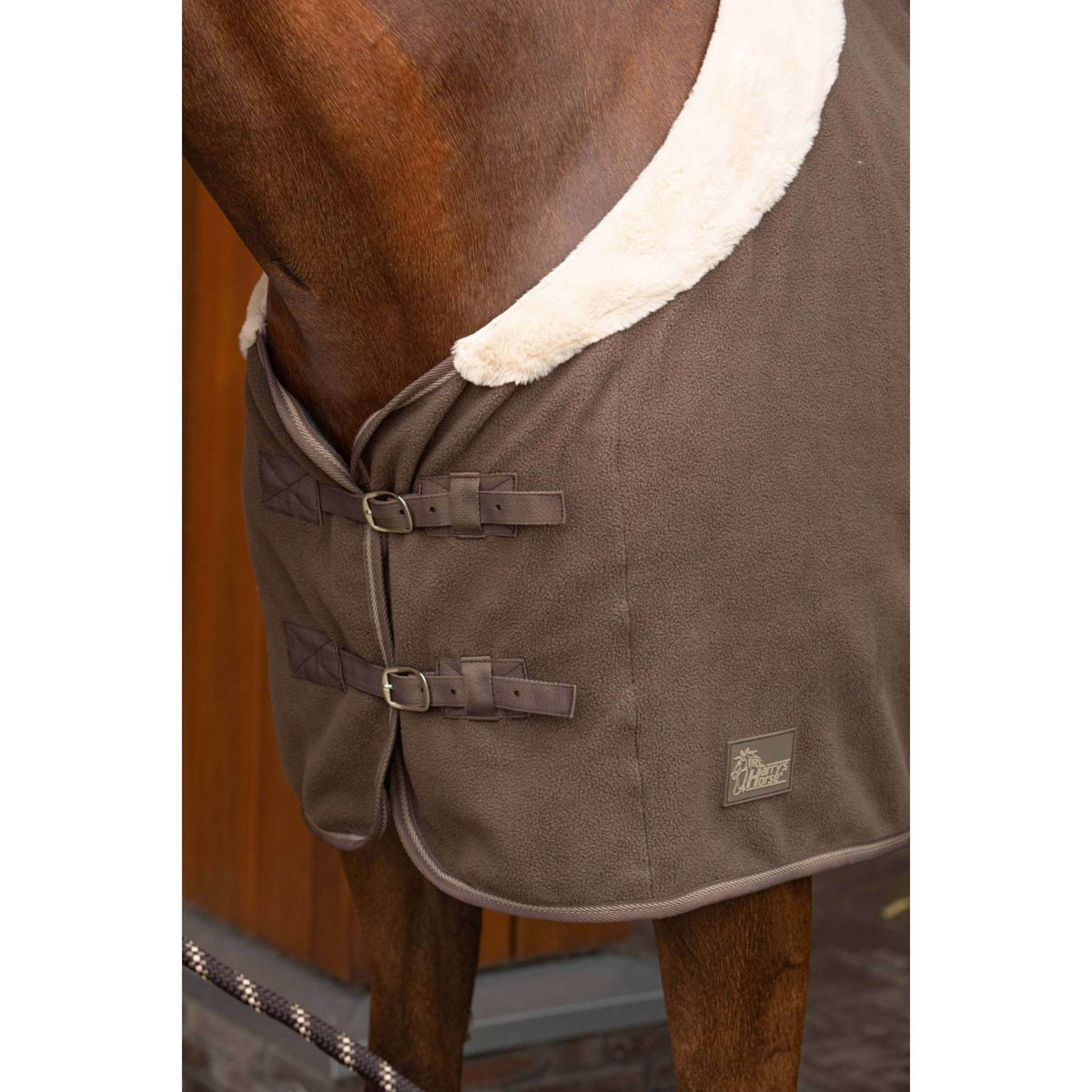 Harry's Horse Manta de Forro Polar Soft Bowie Trocito de Chocolate