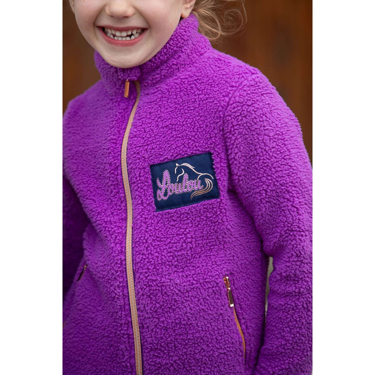 Harry's Horse Sudadera con capucha y cremallera Loulou Jaimy Bright Violet