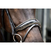HB Ruitersport Brida Golden Dreams Negro/Oro Brillante