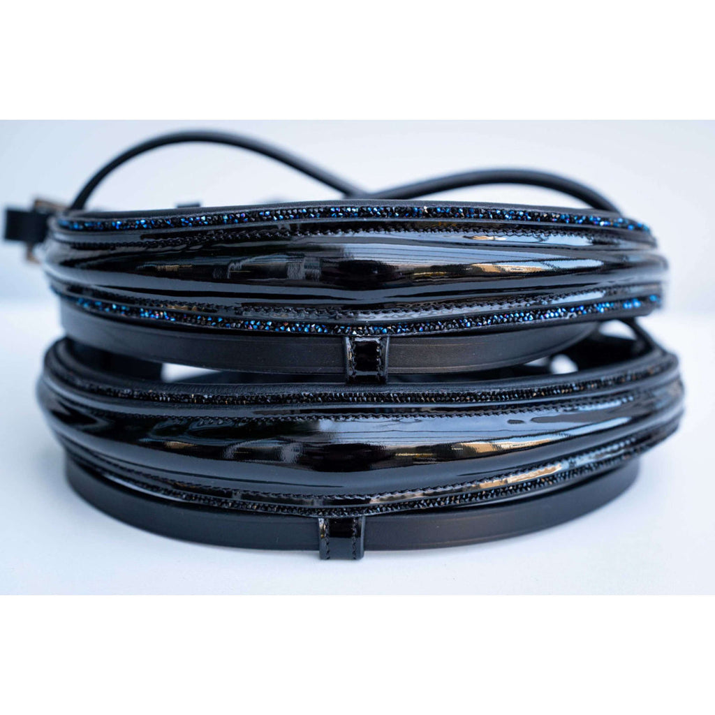 HB Cabezada Showtime Special Shape Negro/Azul Marino Brillo