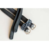 HB Ruitersport Correas para espuelas Showtime Sparkle Negro Azul