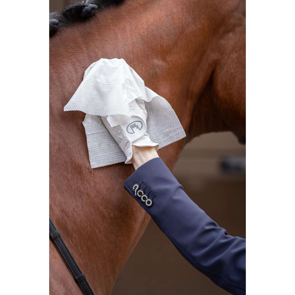 HB HorseWipes Toallitas Naturales de Limpieza Blanco