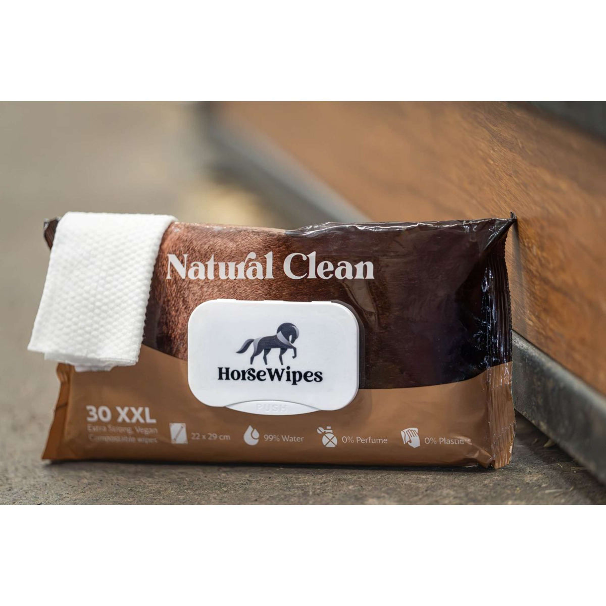 HB HorseWipes Toallitas Naturales de Limpieza Blanco