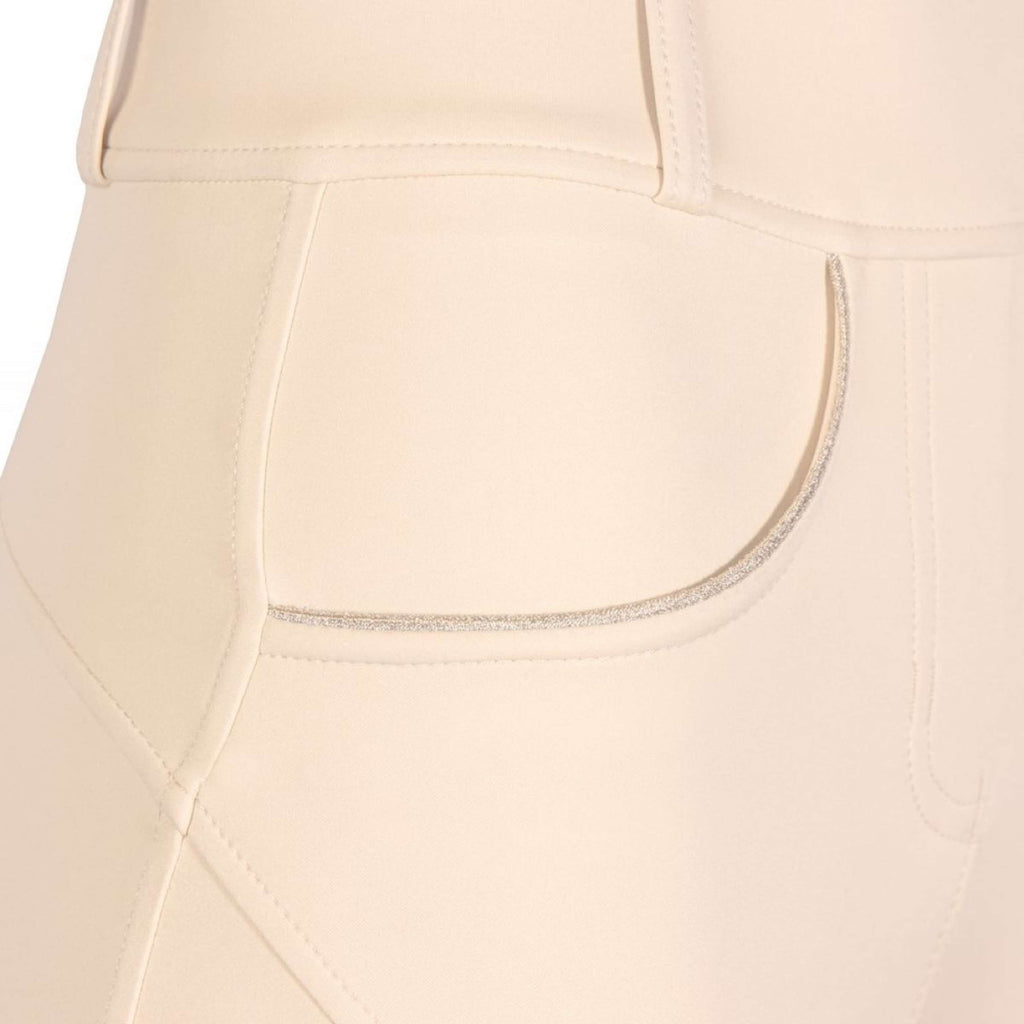 Harry's Horse Legging de Equitación Equitights EQS Ivory Full Grip Crema