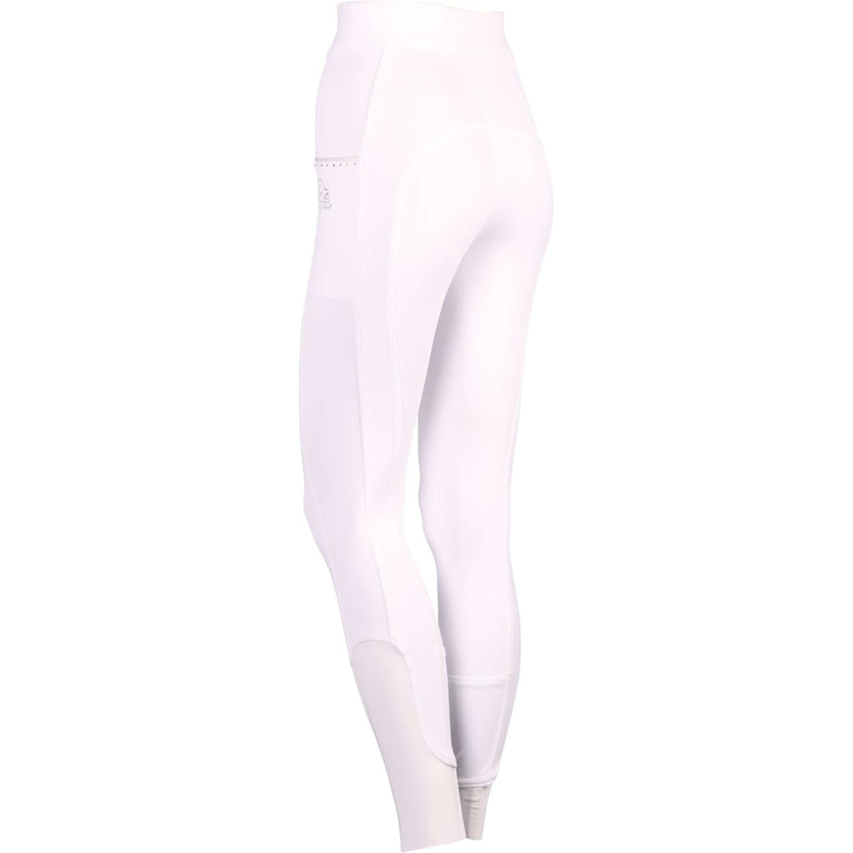 Harry's Horse Pantalón de Equitación Equitights EQS Silver Full Grip Blanco