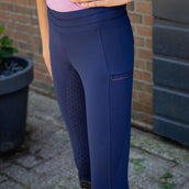 Harry's Horse Legging de Equitación Equitights Denici Cavalli Purple Passion Full Grip Peacoat