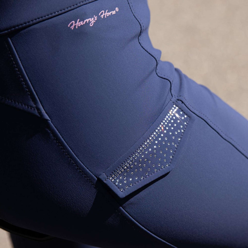 Harry's Horse Pantalón de Equitación Denici Cavalli Purple Passion Full Grip Peacoat