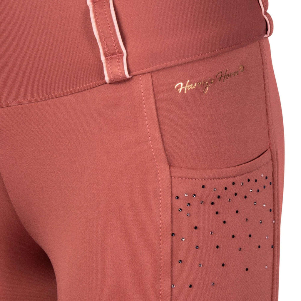 Harry's Horse Legging de Equitación Equitights Diva Mauvewood Full Grip Mauvewood