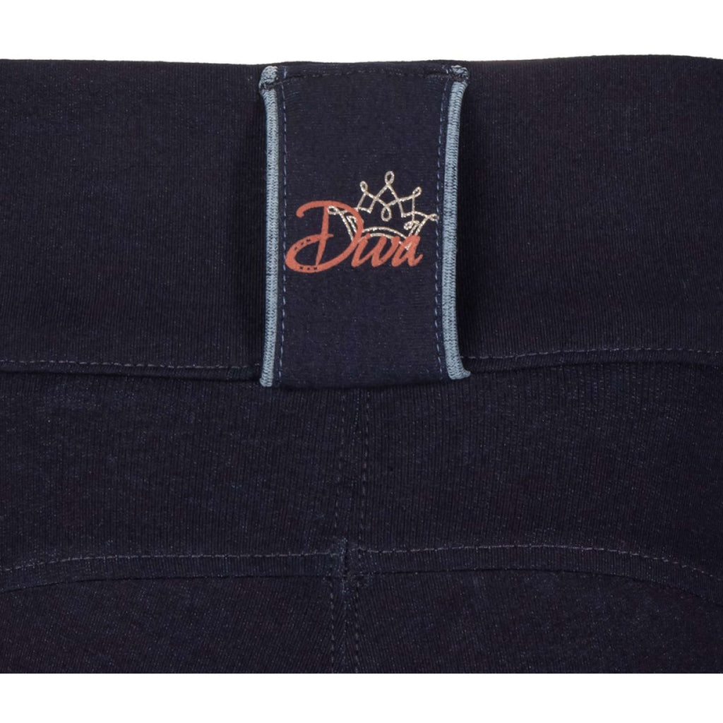 Harry's Horse Pantalón de Equitación Equitights Diva Mauvewood Denim Full Grip Collegiate-Blue