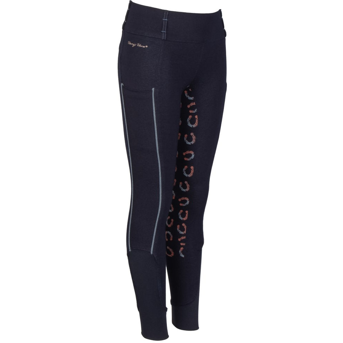 Harry's Horse Pantalón de Equitación Equitights Diva Mauvewood Denim Full Grip Collegiate-Blue