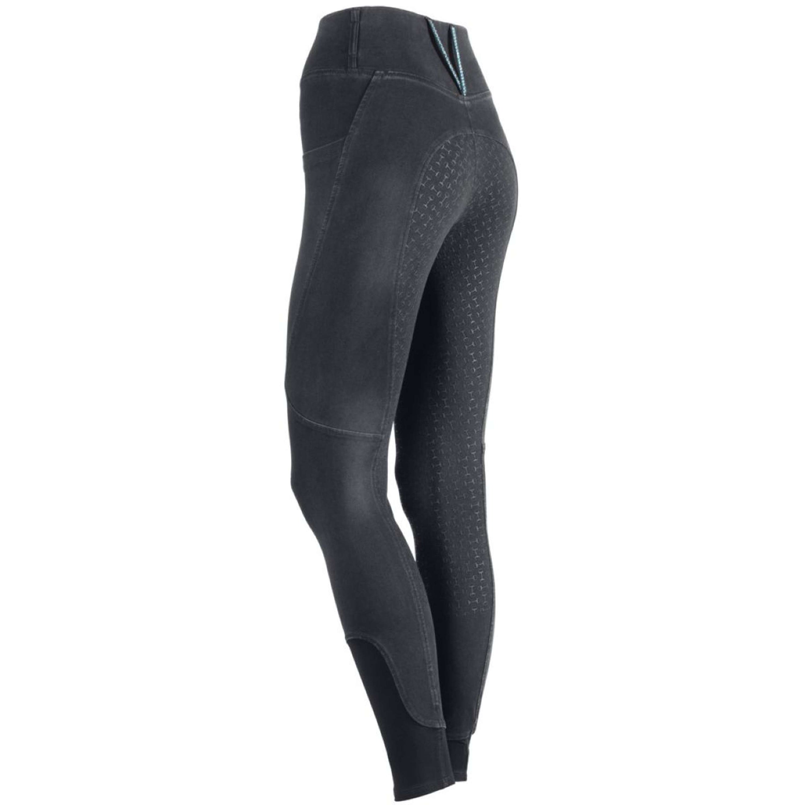 Harry's Horse Legging de Equitación Trendy Full Grip Black Sand