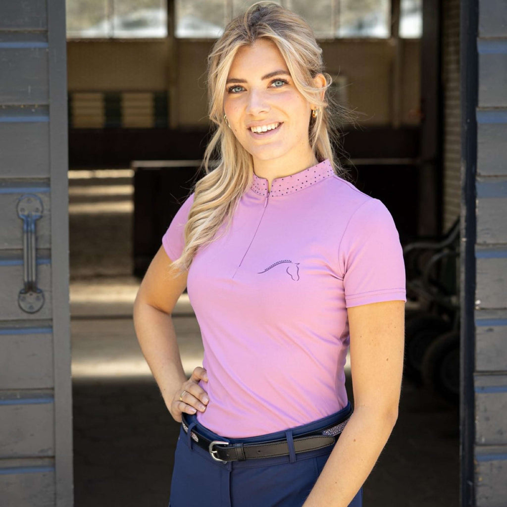 Harry's Horse Camiseta Denici Cavalli Purple Passion Crystal Pale-Pansy