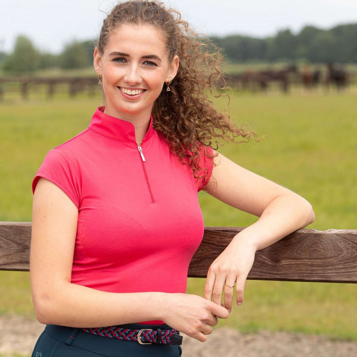 Harry's Horse Shirt Sporty Manga casquillo Barberry