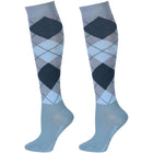 Harry's Horse Calcetines de Equitación Arygle Azul claro