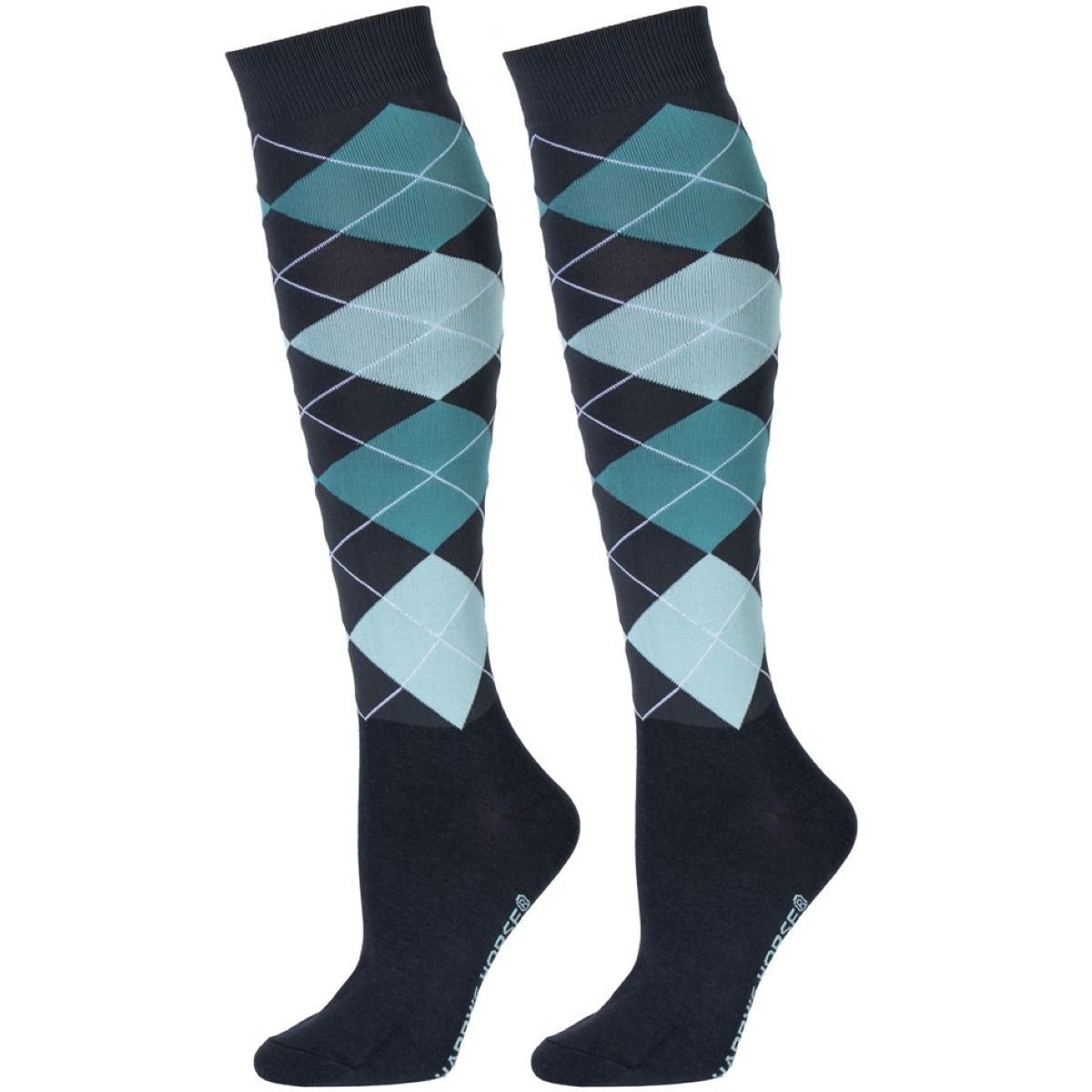 Harry's Horse Calcetines Check Black Sand