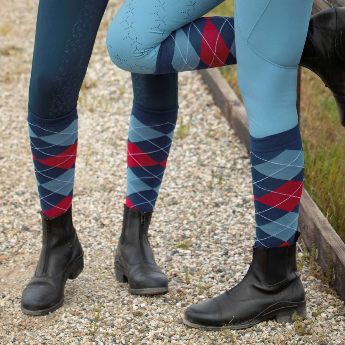 Harry's Horse Calcetines Check Moonlit Ocean