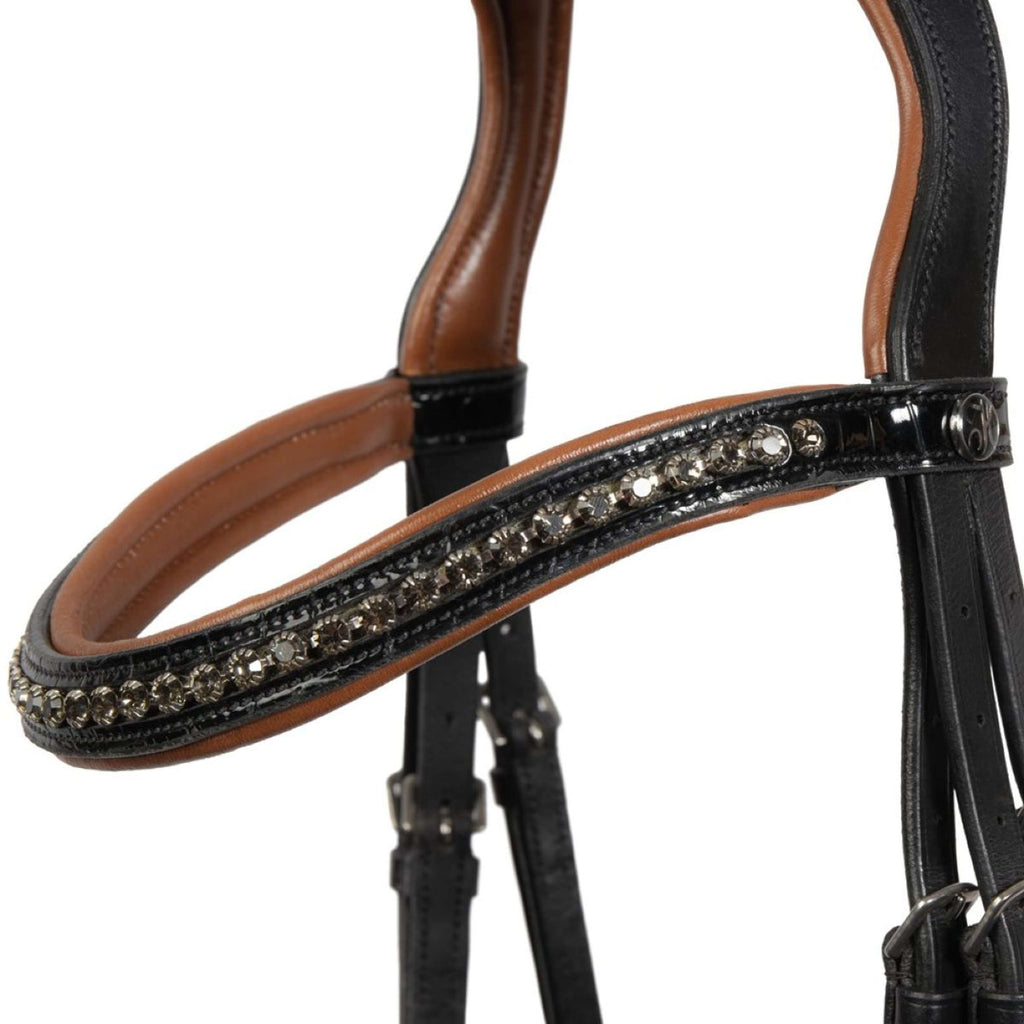 Harry's Horse Brida Black Cognac Negro