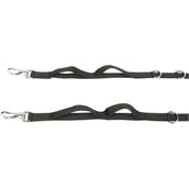 Harry's Horse Rienda fija Ajustable con Elástico Negro