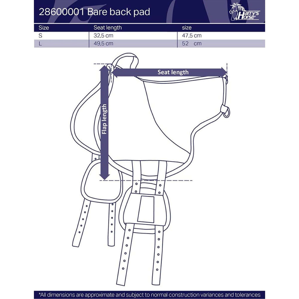 Harry's Horse Bareback Pad Gris
