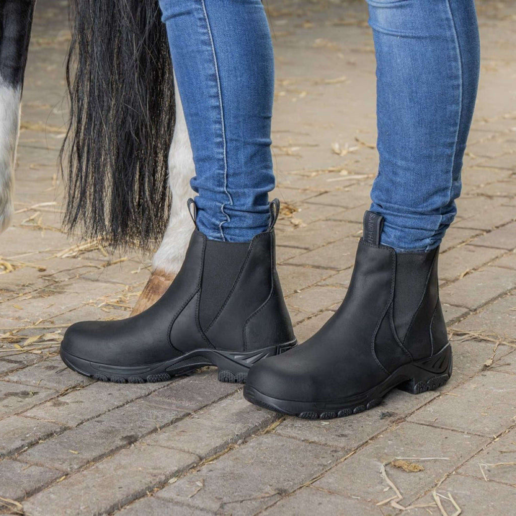 Harry's Horse Botas de Establo Leder Safety Steel Toe Negro