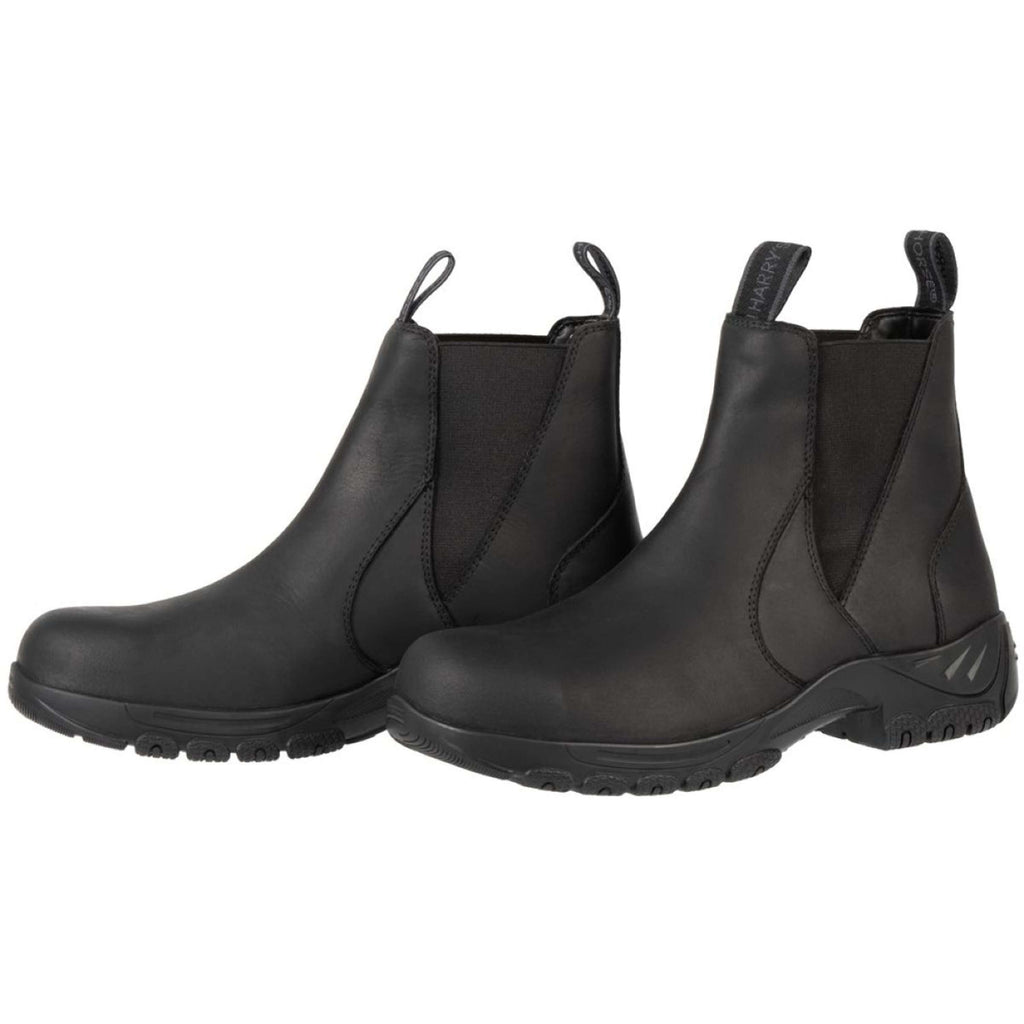 Harry's Horse Botas de Establo Leder Safety Steel Toe Negro