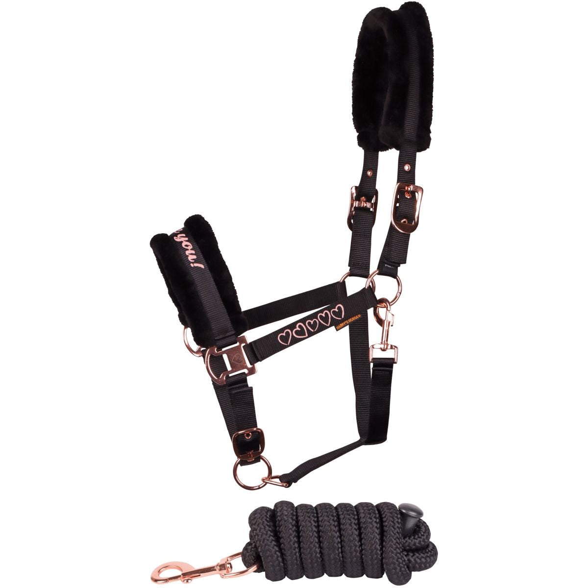Harry's Horse Juego de Cabestro Love Negro
