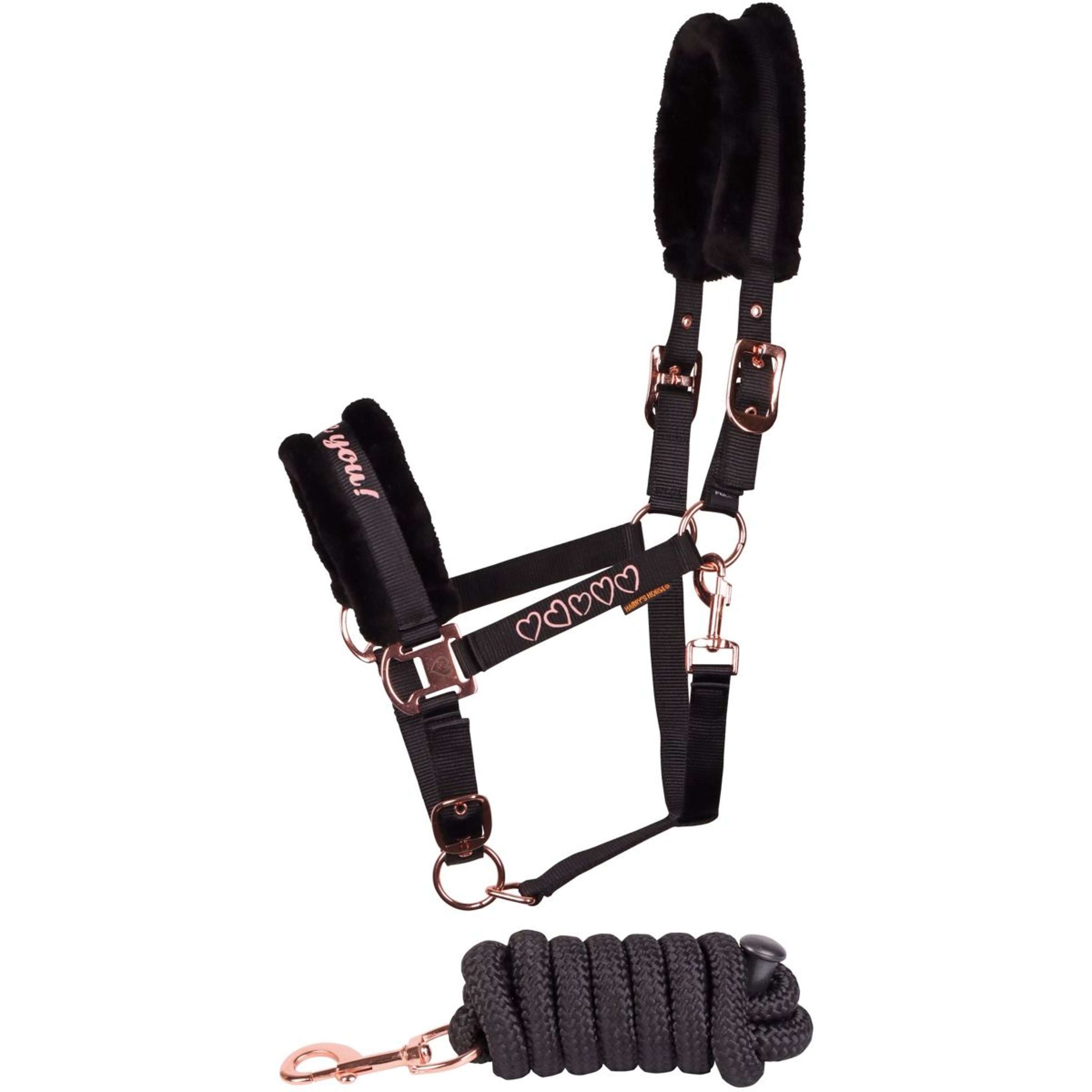 Harry's Horse Juego de Cabestro Love Negro Harry's Horse Juego de Cabestro Love Negro