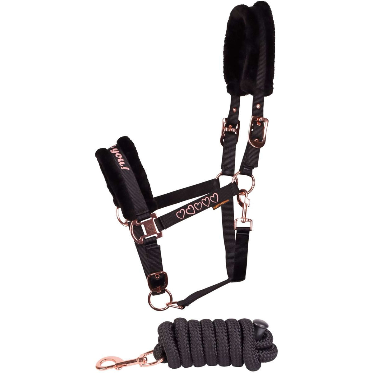 Harry's Horse Juego de Cabestro Love Negro