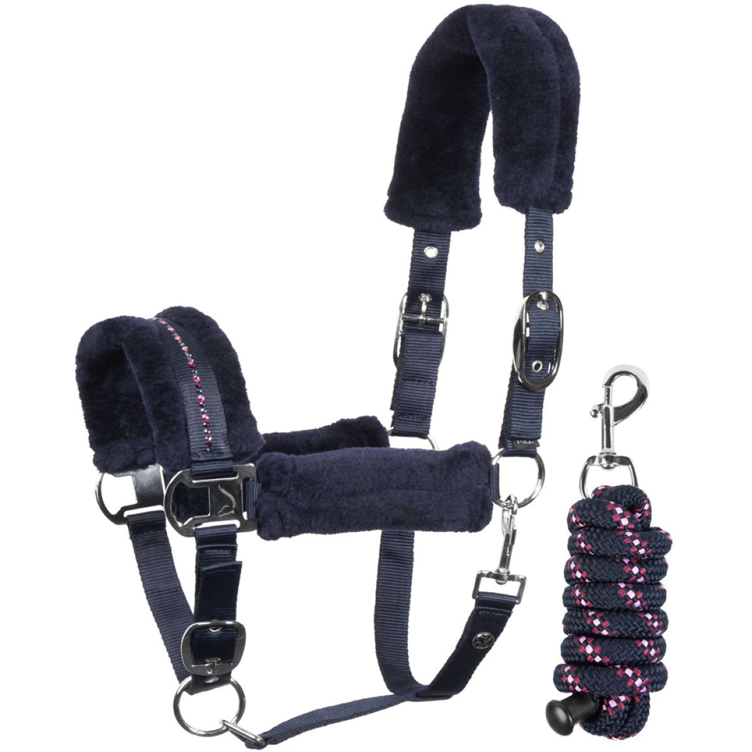 Harry's Horse Juego de Cabestro Denici Cavalli Purple Passion Crystal Peacoat