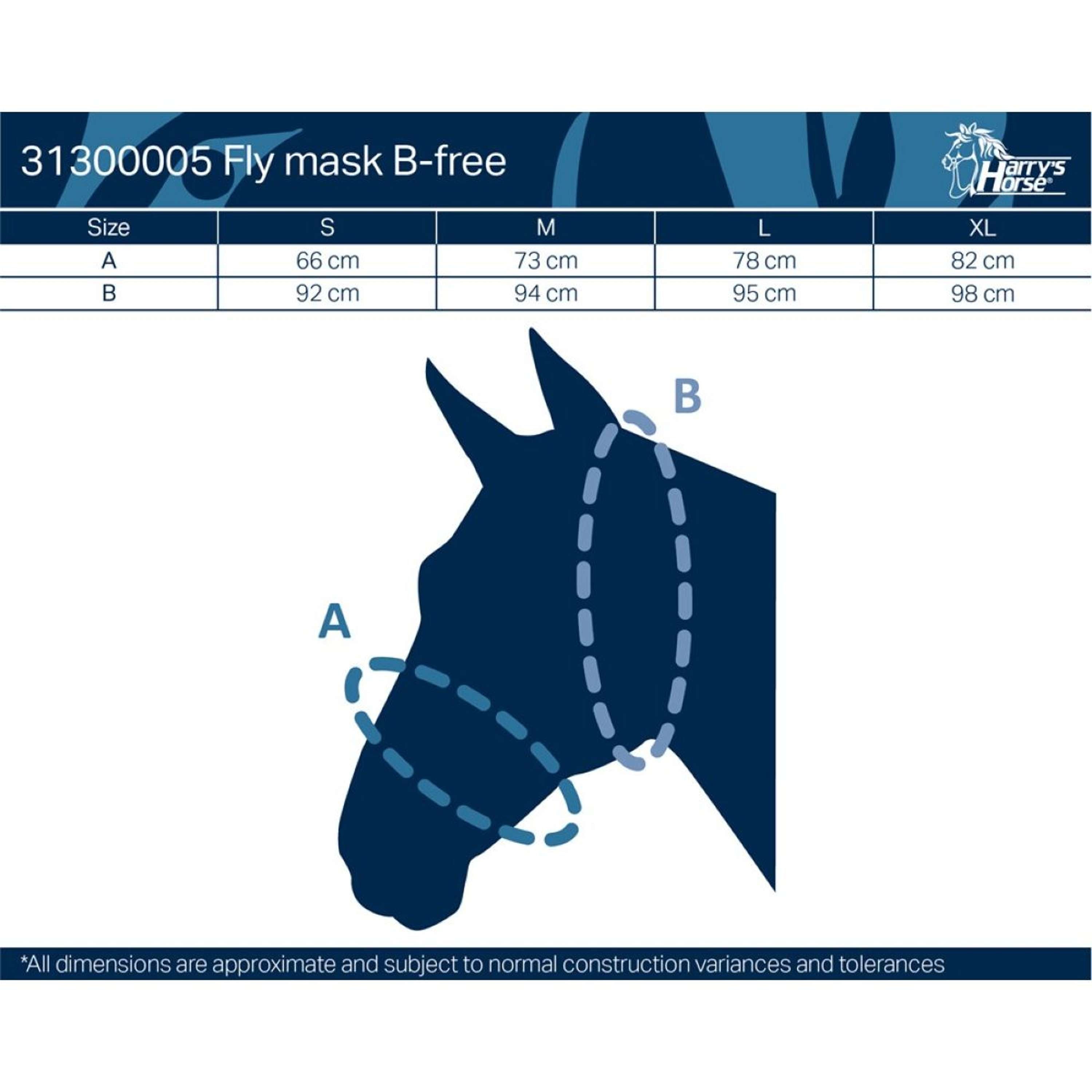 Harry's Horse Máscara Antimoscas B-Free Gris/Negro