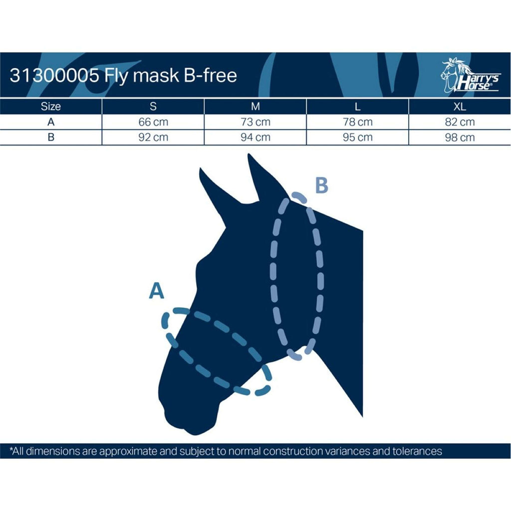 Harry's Horse Máscara Antimoscas B-Free Gris/Negro