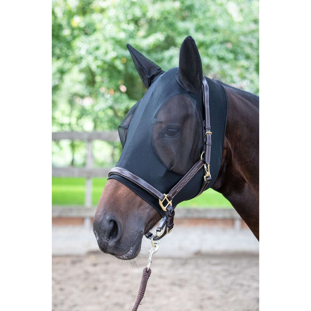 Harry's Horse Máscara para Moscas SkinFit con Orejas Negro