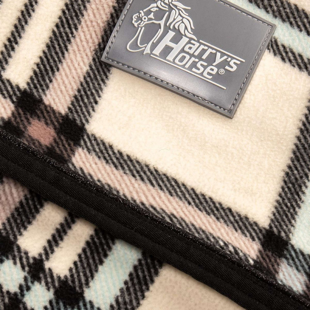 Harry's Horse Manta de Forro Polar Check Crema