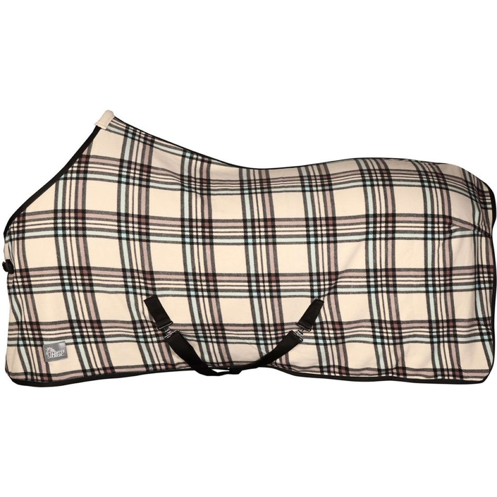 Harry's Horse Manta de Forro Polar Check Crema