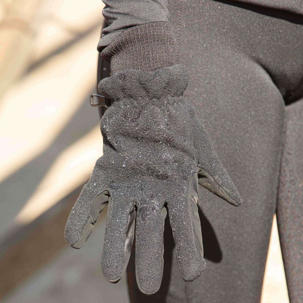 Harry's Horse Guantes de Equitación Fleece Waterproof Hipora Negro