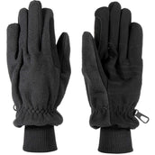 Harry's Horse Guantes de Equitación Fleece Waterproof Hipora Negro