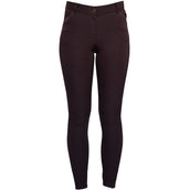 HKM Pantalón de Equitación Rosegold Glamour Full Grip Marron/Oro Rosa