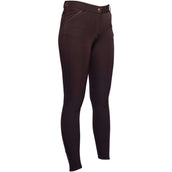 HKM Pantalón de Equitación Rosegold Glamour Full Grip Marron/Oro Rosa