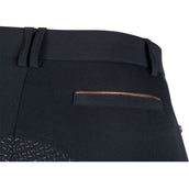 HKM Pantalón de Equitación Rosegold Glamour Full Grip Negro/Oro rosa