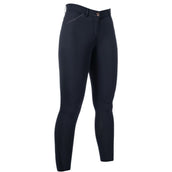 HKM Pantalón de Equitación Rosegold Glamour Full Grip Azul oscuro<>Oro rosa