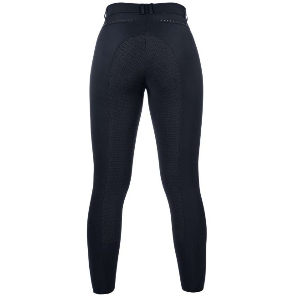 HKM Pantalón de Equitación Rosegold Glamour Full Grip Azul oscuro<>Oro rosa