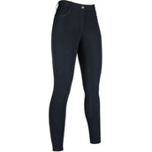 HKM Pantalón de Equitación Rosegold Glamour Full Grip Negro/Oro rosa