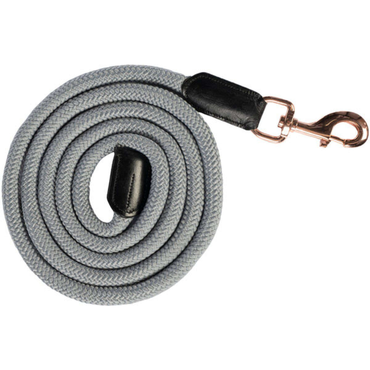 HKM Cuerda de Cabestro Rosegold Glamour Gancho mosquetón Gris/Oro Rosa